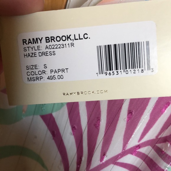 Ramy Brook✨Printed Hazel Metallic Mini Dress - Picture 8 of 11